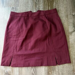 Banana Republic Burgundy Pencil Skirt 8 TALL